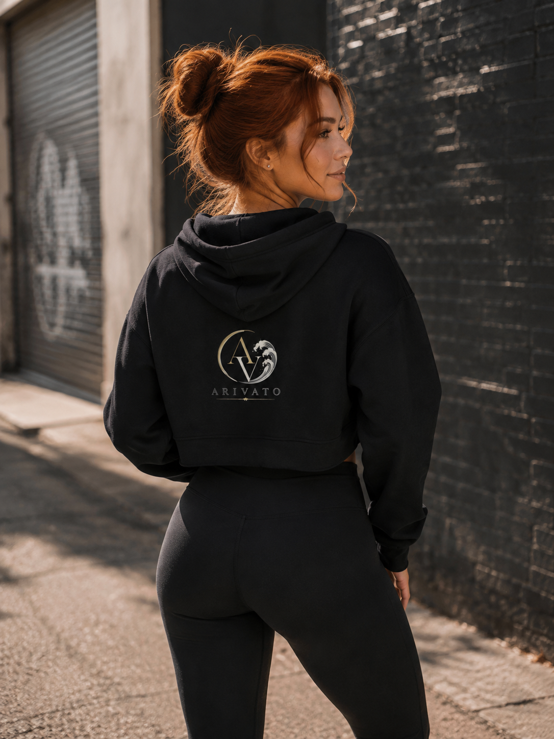AV Crop Top Hoodie