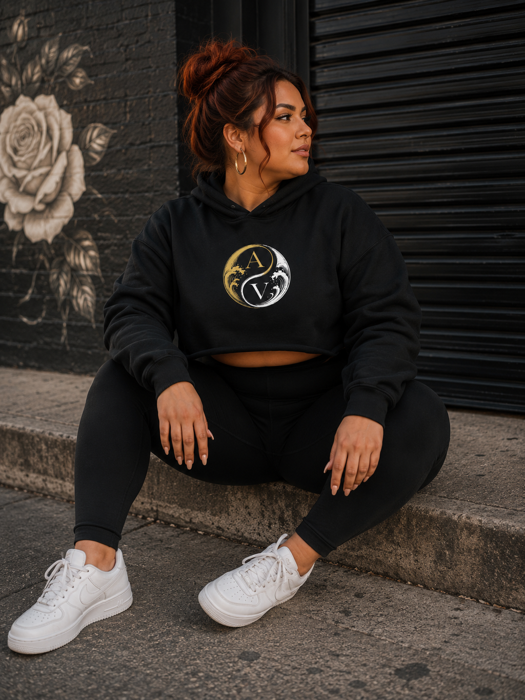 AV Crop Top Hoodie
