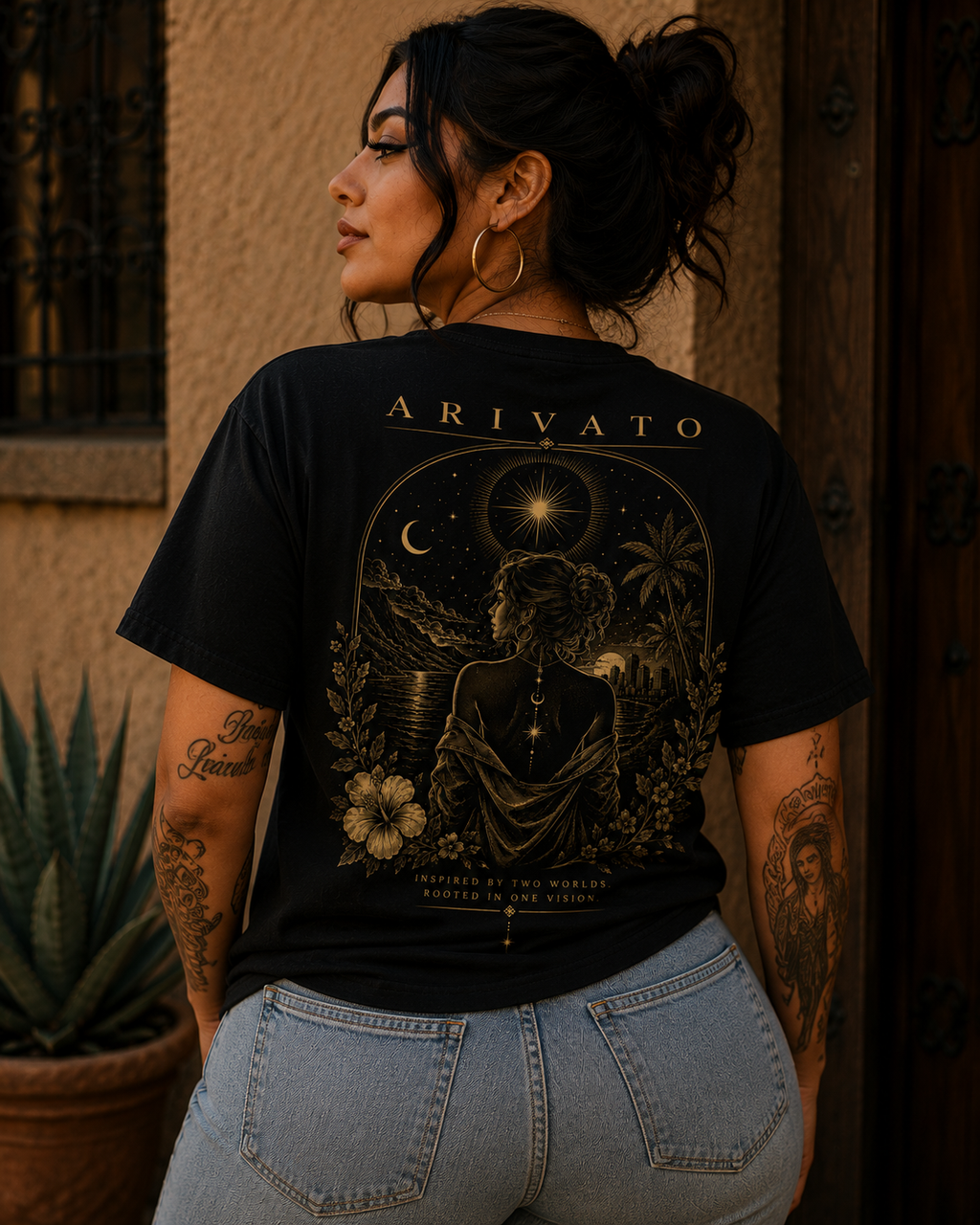 AV Women's Garment Dyed Vintage T-Shirt